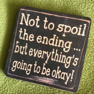 $5 w/$10 PURCHASE Handcrafted Wood Sign Magnet